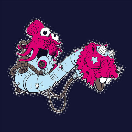 daniel goffin color ink book monster squid