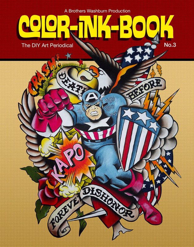 Tony Capporusso Captain America Color Ink Book 
