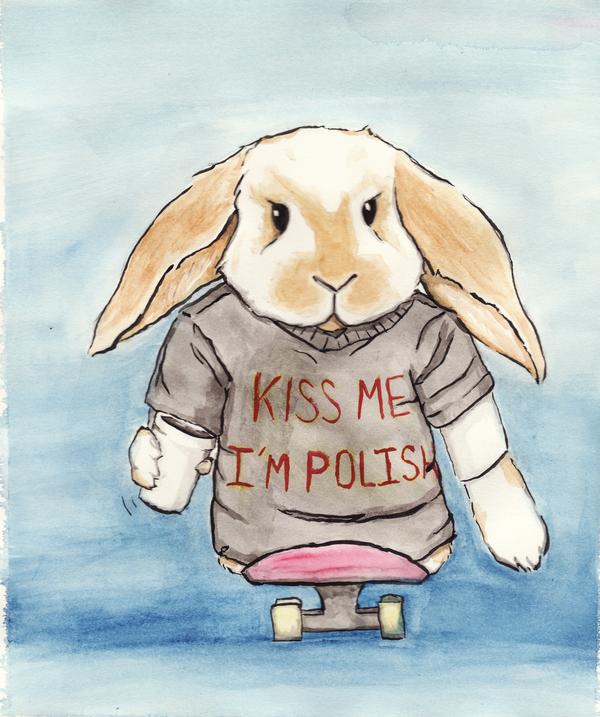 Matt Datchuk Color Ink Book Bunny Skateboard